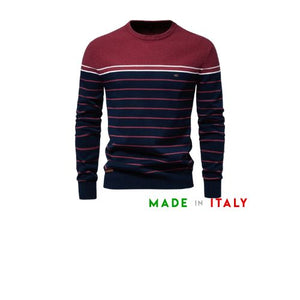 Capri|Elegante maglione a Righe Uomo