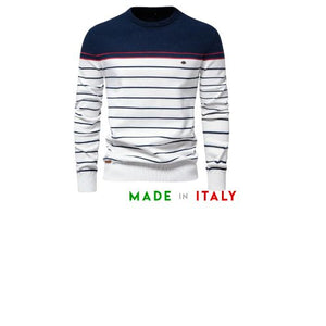 Capri|Elegante maglione a Righe Uomo